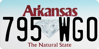 AR license plate 795WGO