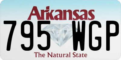 AR license plate 795WGP