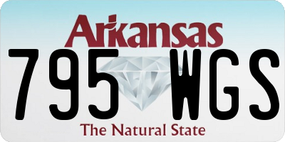 AR license plate 795WGS