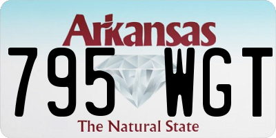 AR license plate 795WGT