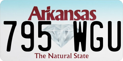 AR license plate 795WGU