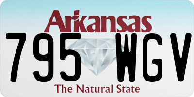 AR license plate 795WGV