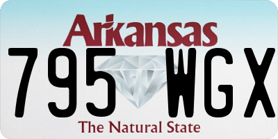 AR license plate 795WGX