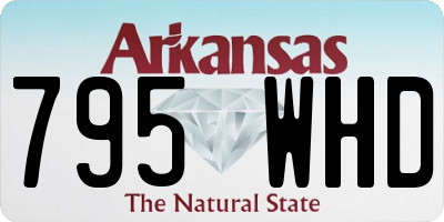 AR license plate 795WHD