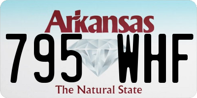 AR license plate 795WHF