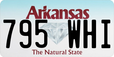 AR license plate 795WHI