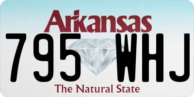 AR license plate 795WHJ