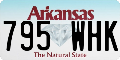 AR license plate 795WHK