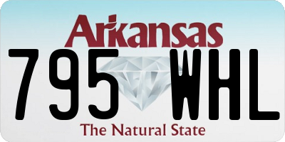 AR license plate 795WHL