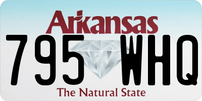 AR license plate 795WHQ