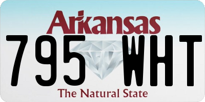 AR license plate 795WHT