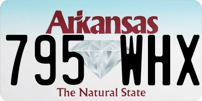 AR license plate 795WHX