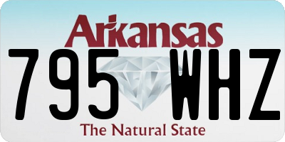 AR license plate 795WHZ