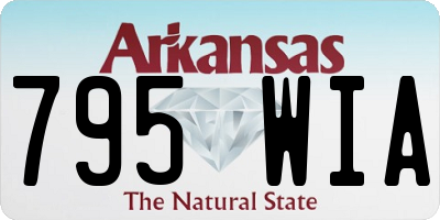 AR license plate 795WIA
