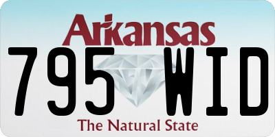 AR license plate 795WID