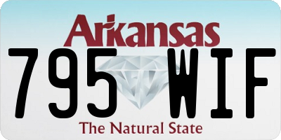 AR license plate 795WIF