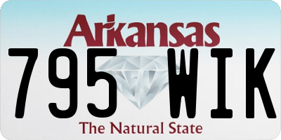 AR license plate 795WIK