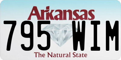 AR license plate 795WIM