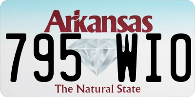 AR license plate 795WIO
