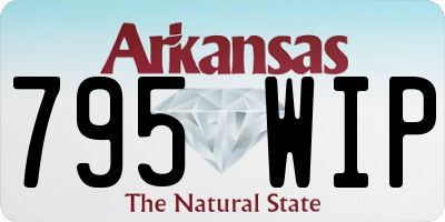 AR license plate 795WIP