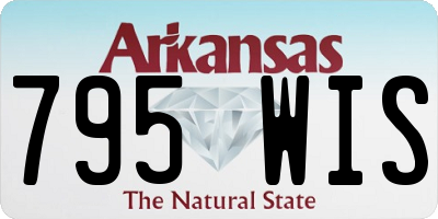 AR license plate 795WIS