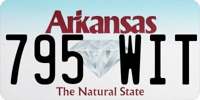 AR license plate 795WIT