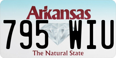 AR license plate 795WIU