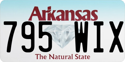 AR license plate 795WIX