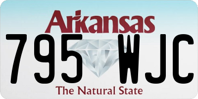 AR license plate 795WJC
