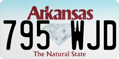 AR license plate 795WJD