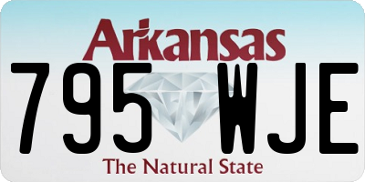 AR license plate 795WJE
