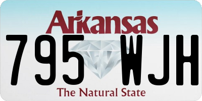 AR license plate 795WJH
