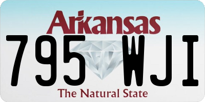AR license plate 795WJI
