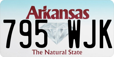 AR license plate 795WJK