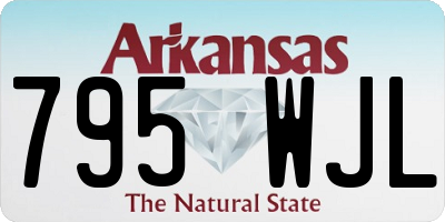 AR license plate 795WJL