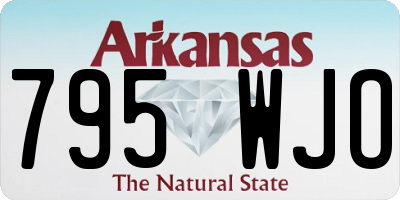 AR license plate 795WJO