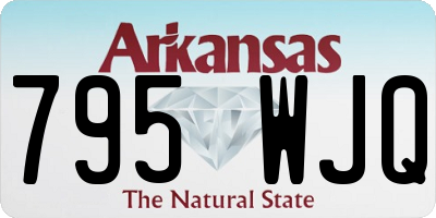 AR license plate 795WJQ