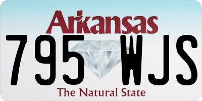 AR license plate 795WJS