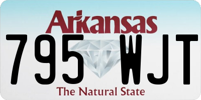 AR license plate 795WJT