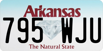 AR license plate 795WJU