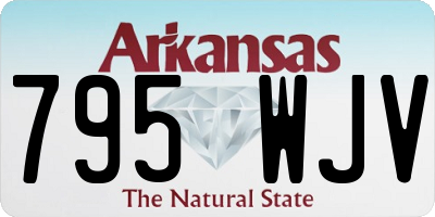AR license plate 795WJV