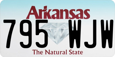 AR license plate 795WJW