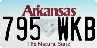 AR license plate 795WKB