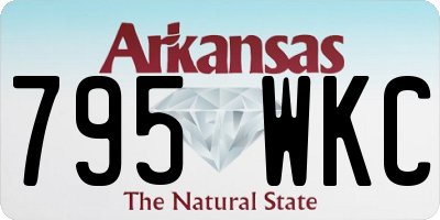 AR license plate 795WKC