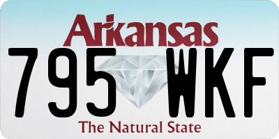 AR license plate 795WKF