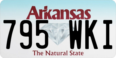 AR license plate 795WKI