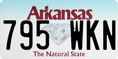 AR license plate 795WKN