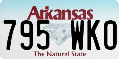 AR license plate 795WKO