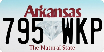 AR license plate 795WKP
