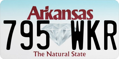 AR license plate 795WKR